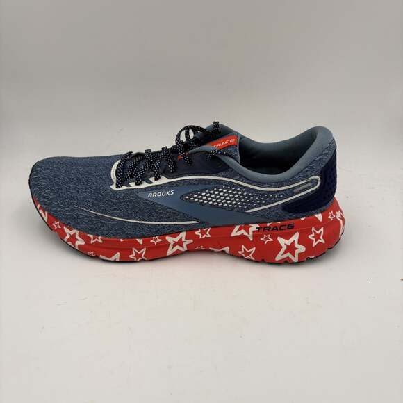 Brooks Other - Brooks Trace Mens Size 11 Navy Blue Red Stars Running Athletic Shoes